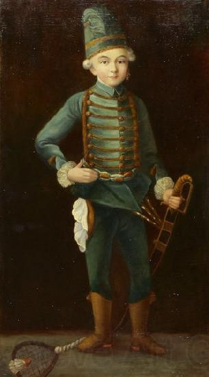 Friedrich August von Kaulbach Portrat eines Jungen in Husarenuniform Norge oil painting art